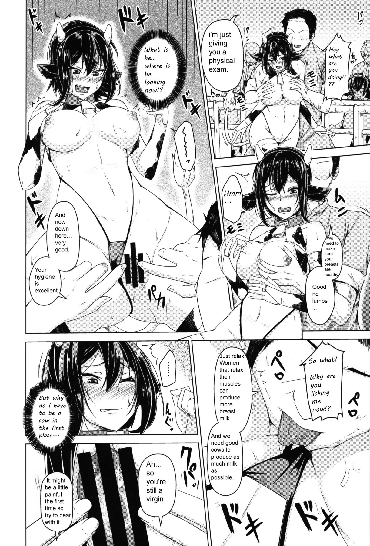 Hentai Manga Comic-The Honor Student Who Became Livestock (Cow Girl)-Read-7